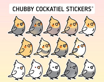 Chubby Cockatiel 3.5" Sticker [Outdoor Quality]