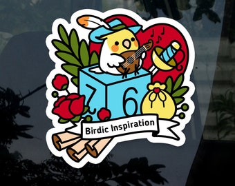 Birdic Inspiration Bard 3.5" Sticker