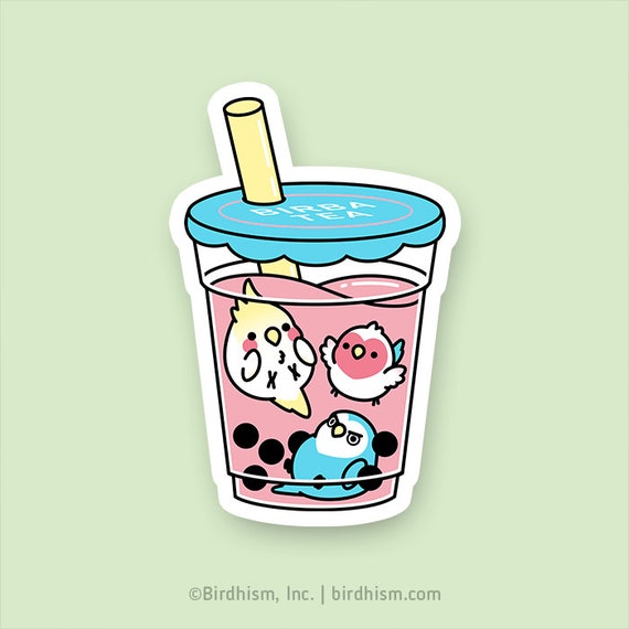 Home & Living :: Decals & Stickers :: Stickers :: Blue Bubble Tea