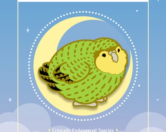 Po the Kakapo Hard Enamel Pins