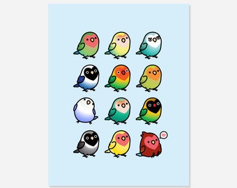 Lovebird Collection Print