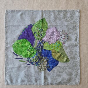 Colorful Abstract Modern Embroidery Textile Art