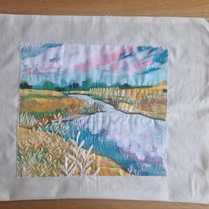 Landscape Abstract Embroidery Painting Artwork for Living Room