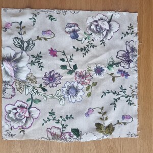Hand Embroidered Floral Art: Wild Thistle Wall Hanging, Colorful Botanical Decor