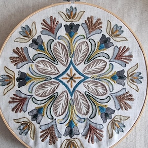 Abstract Hand Embroidered Hoop Art, Colorful Wall Décor, Hand Embroidered Wall Art, Finished  Hoop Art Embroidery