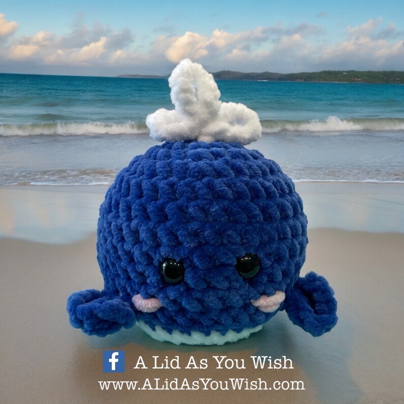 Wiley the Whale No Sew Amigurumi Crochet Pattern - Etsy