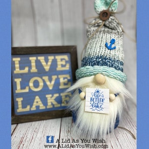 Life is Better at the Lake Knit Gnome