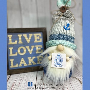 Life is Better at the Lake Knit Gnome