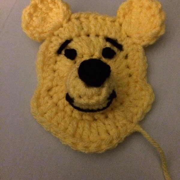 Winnie the Pooh crochet applique pattern