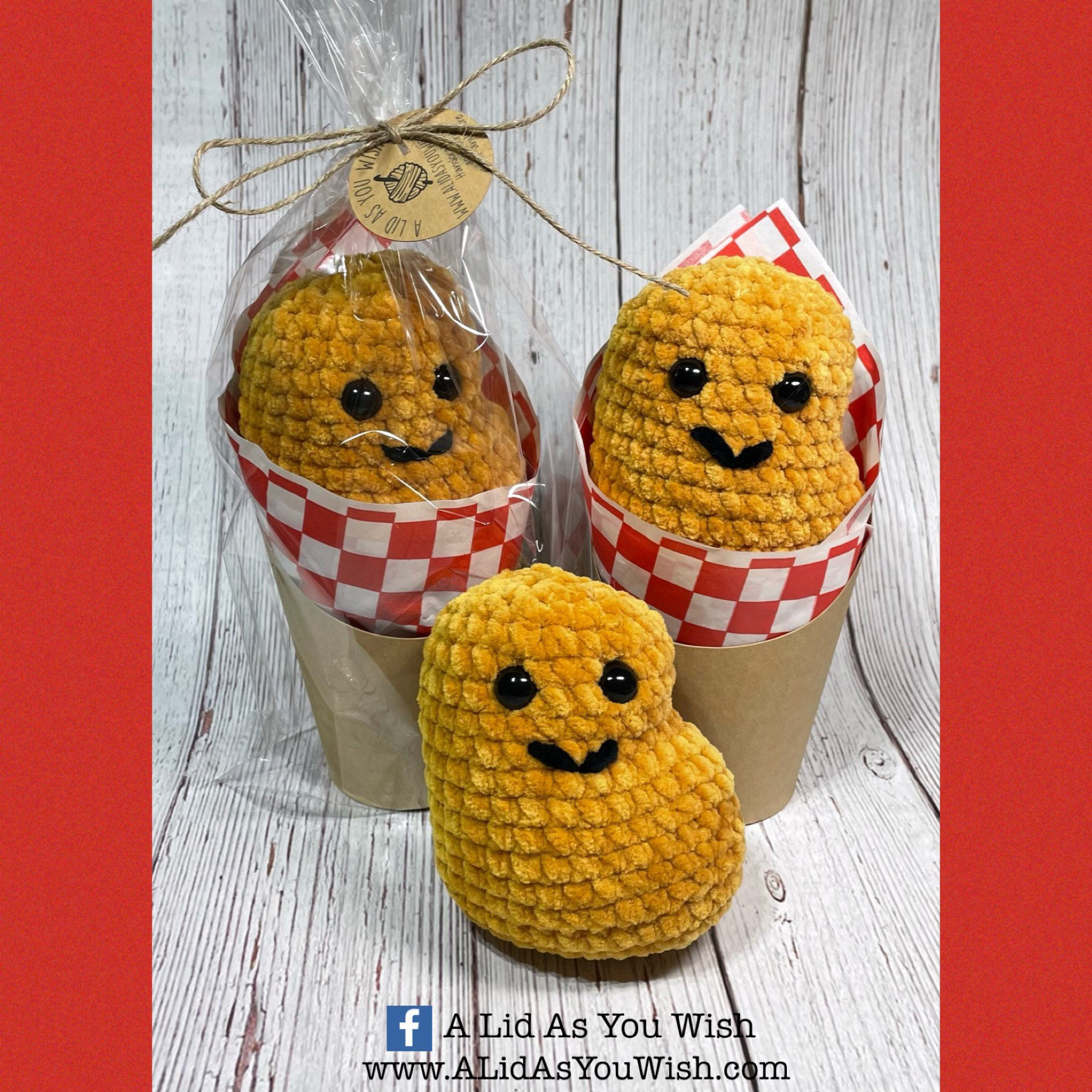 25 Chicken Nugget Crochet Patterns: Fun and Easy Projects for Foodies 25 Handmade crochet amigurimi plush chicken nugget toy