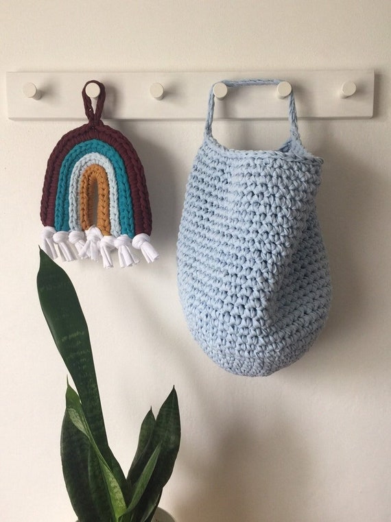 crochet organizer bolsa