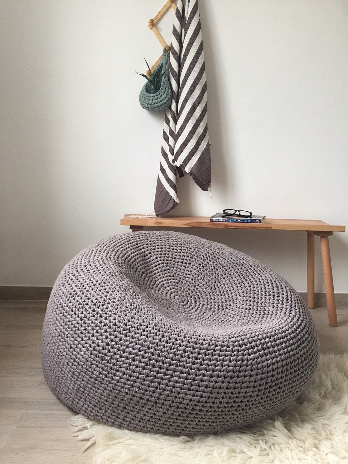Large round ottoman chair deals