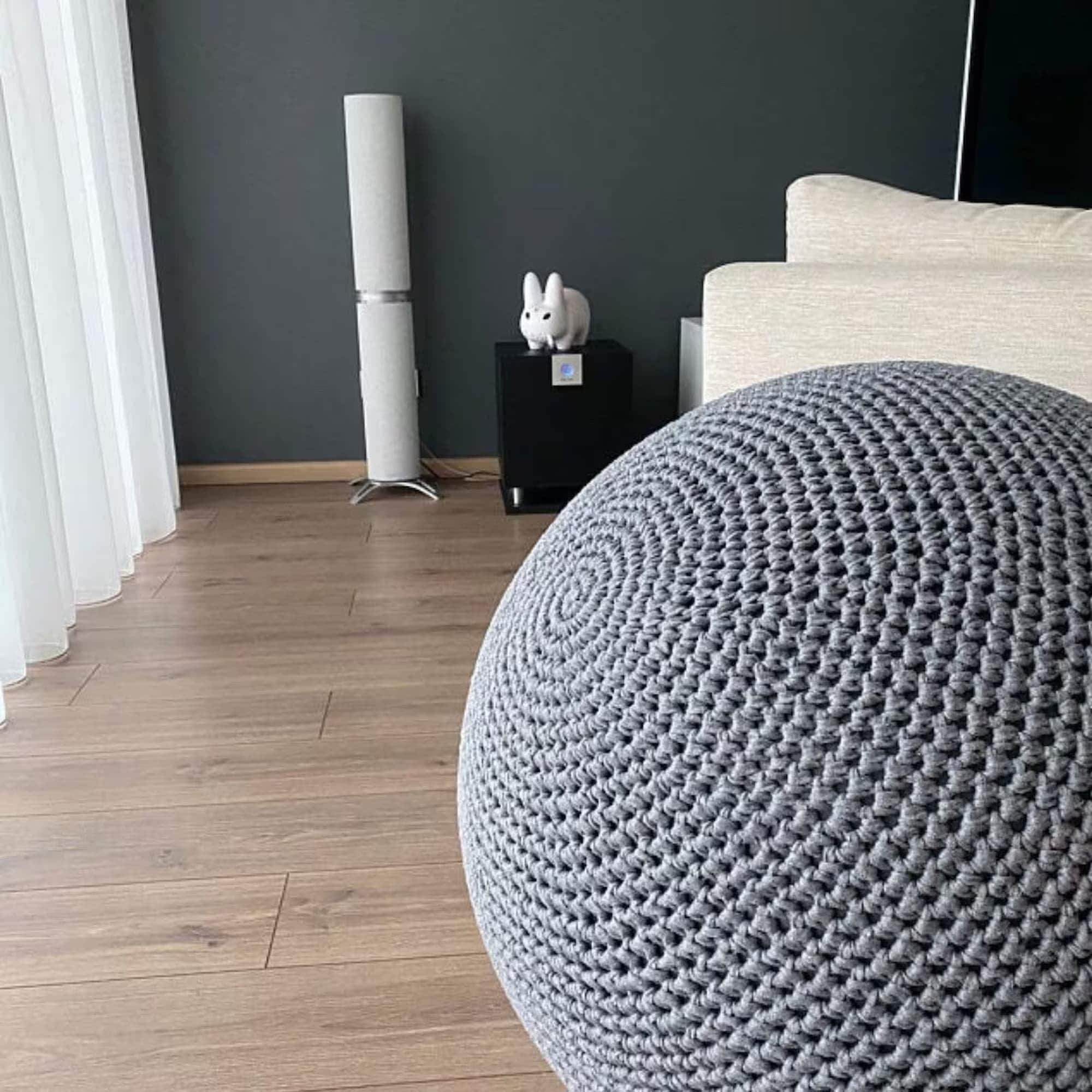 Copertura protettiva in cotone e lino per palla da yoga da 55 cm