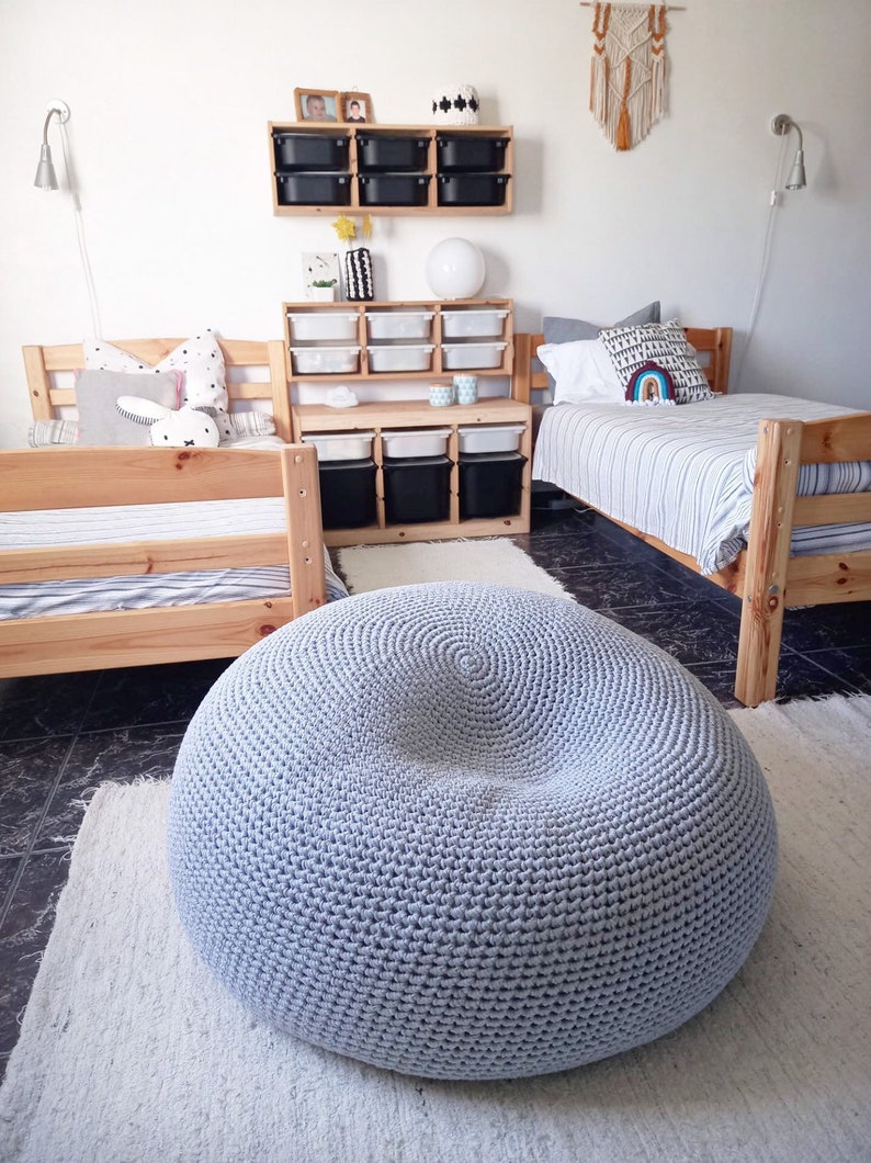 Extra Large Round Bean Bag Chair Giant Cobalt Blue Floor Etsy