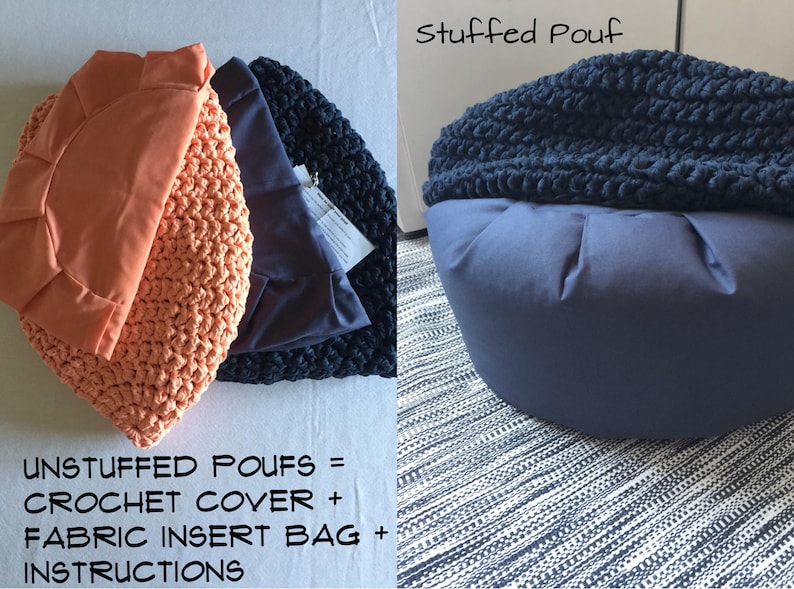 Crochet Floor Cushion Meditation Floor Pillow Seating Etsy