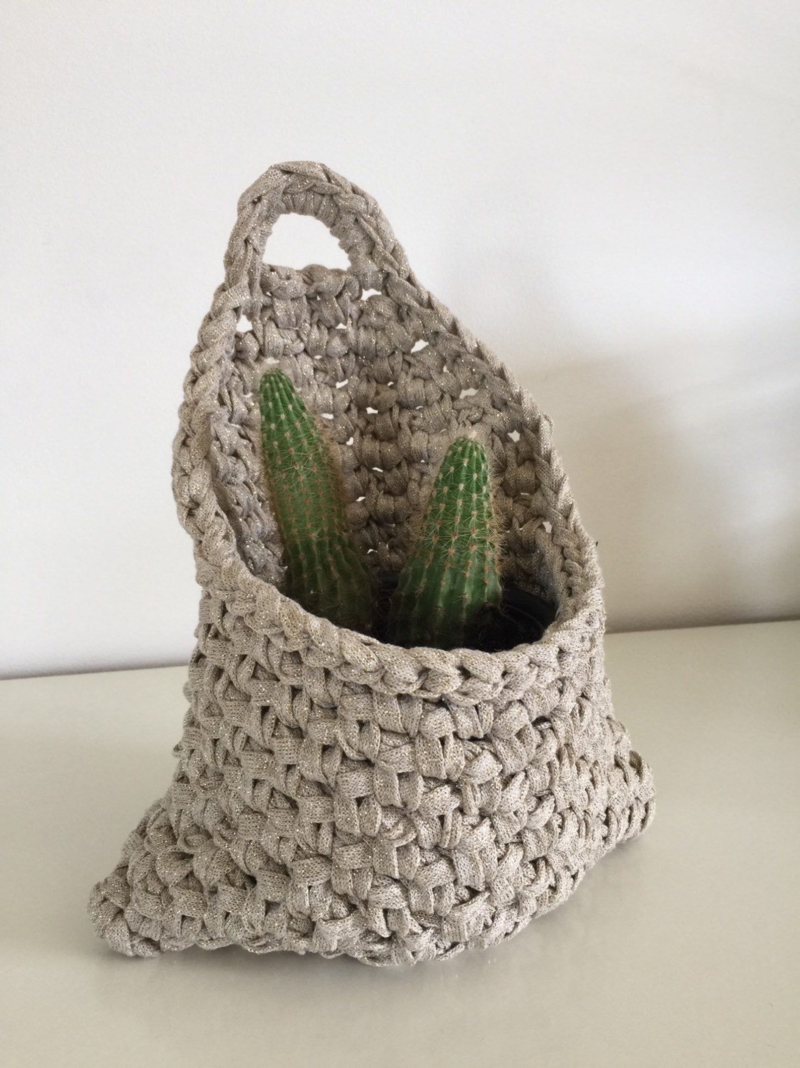 Gold Wall Hanging Basket Pocket Modern Pegboard Organizer Etsy