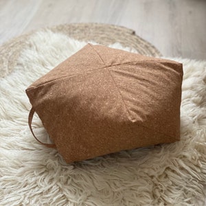 Bio Meditationskissen, Korkleder Zafu Boden Sitzkissen, handgemachtes Zen Liebhaber Geschenk