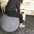 Handmade Knit Gym Ball Cover, Soft Cotton Ergonomic Balloon Case (75-85cm)