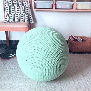 Crochet Birth Ball Cover: Chunky Cotton Yoga Pilates Ball Case, 45 to 65 sizes