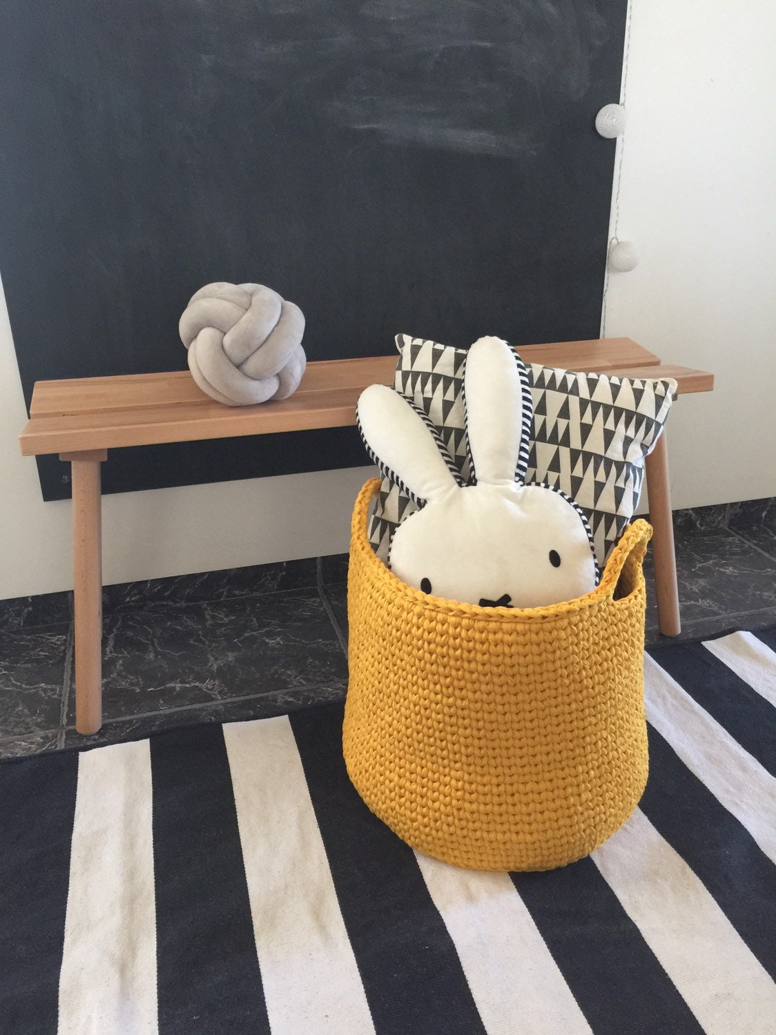 Large Crochet Storage Basket Big Toys Basket Laundry Basket Etsy