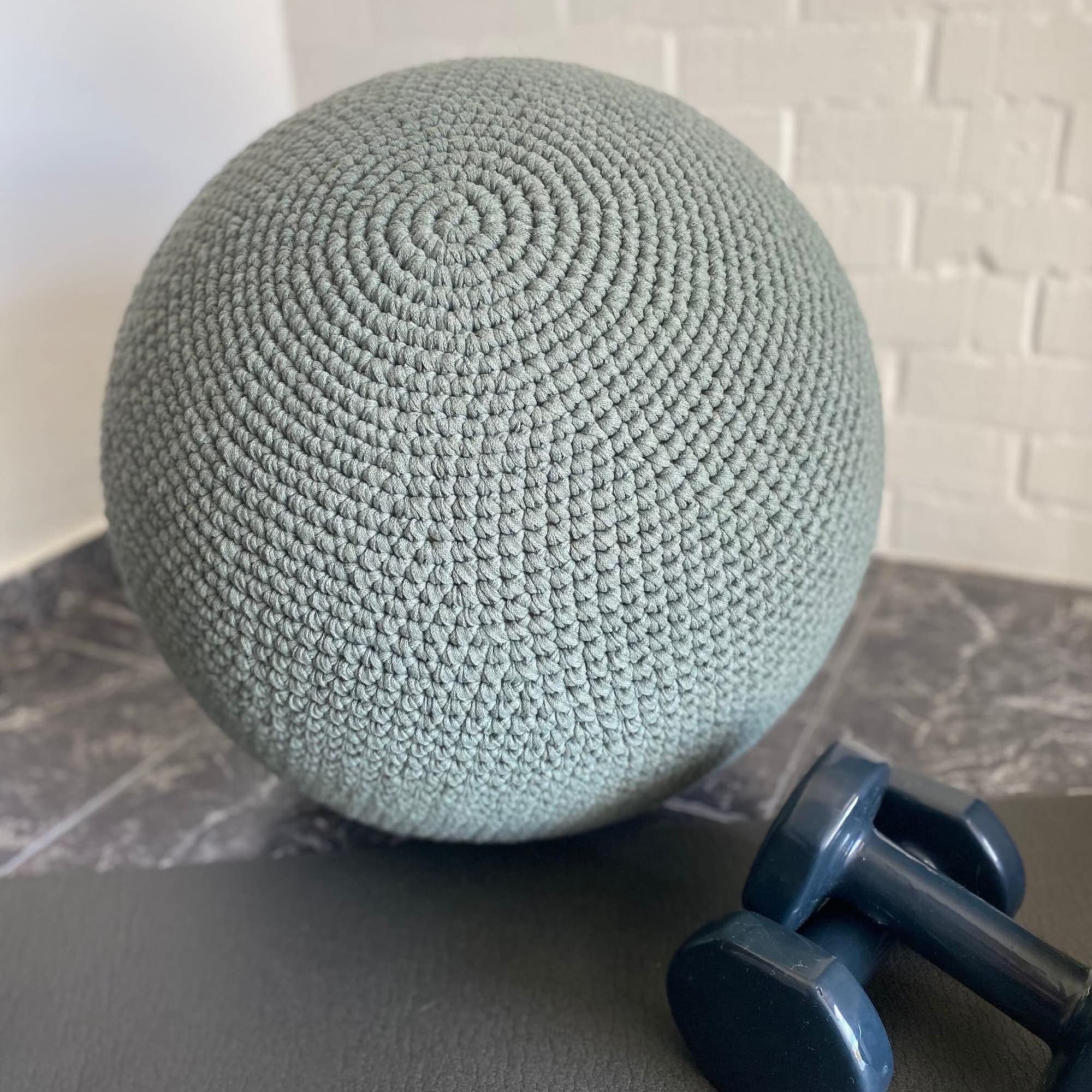 Gym Ball Cover, Home Office Ergonomic Chair, Soft Cotton Yoga Ball Covers, Comfortable Exercise Ballon Coverage for Sport Lovers