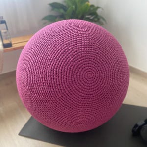 Crochet Pilates Ball Cover to 85 cm Size Balls, Handmade Cotton Coverage