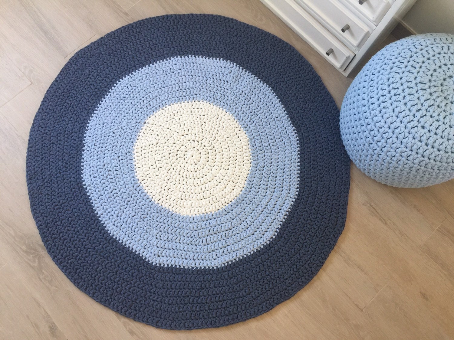 Grand Tapis Au Crochet, de Jeu Rond Pour Bébé, Temps Ventre, Chambre d'enfant - Cadeaux Fête Bébé