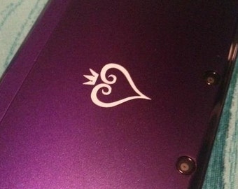 Mini Kingdom Hearts Logo Vinyl Decal - Kingdom Hearts - Vinyl Decal, Gamer Gift, Car Decal, Wall Decal, Nerdy, Geeky, Video Gaming Gift