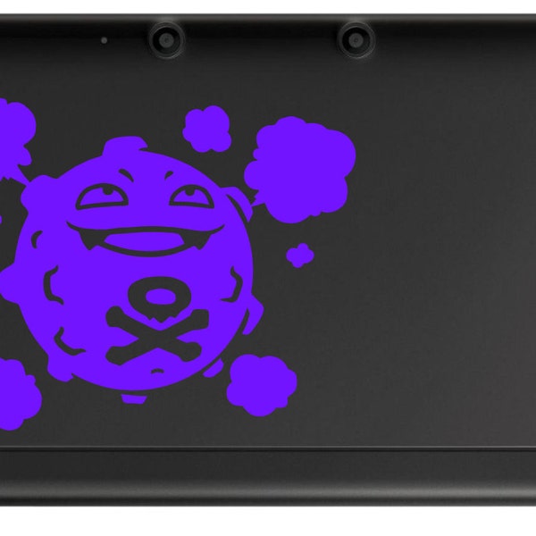 Koffing Vinyl Decal - Pokemon - Vinyl Decal, Gamer Gift, Car Decal, Wall Decal, Nerdy, Geeky, Sticker, Video Gaming Gift, Team Rocket