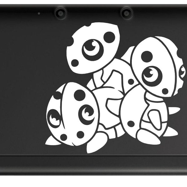 Aron Trio Vinyl Decal - Pokemon - Vinyl Decal, Gamer Gift, Car Decal, Wall Decal, Nerdy, Geeky, Sticker, Video Gaming Gift, Nintendo Switch