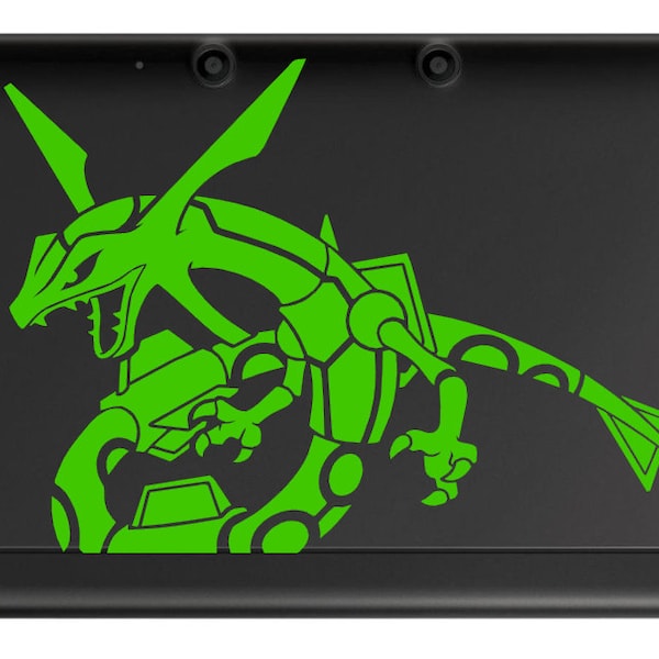 Rayquaza Vinyl Decal - Pokemon - Vinyl Decal, Gamer Gift, Car Decal, Wall Decal, Nerdy, Geeky, Sticker, Video Gaming Gift, Legendary