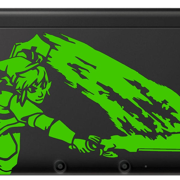 Link V3 Vinyl Decal - Legend of Zelda - Vinyl Decal, Gamer Gift, Car Decal, Wall Decal, Nerdy, Geeky, Sticker, Video Gaming Gift