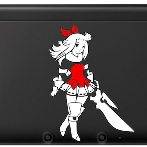 Edea Lee Vinyl Decal - Bravely Default - Vinyl Decal, Gamer Gift, Car Decal, Wall Decal, Nerdy, Geeky, Sticker, Video Gaming Gift