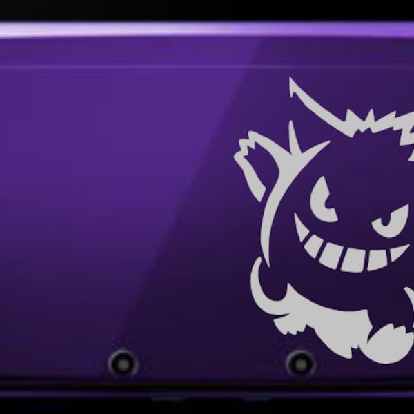 Gengar Vinyl Decal - Pokemon - Vinyl Decal, Gamer Gift, Car Decal, Wall Decal, Nerdy, Geeky, Sticker, Video Gaming Gift, Nintendo Switch