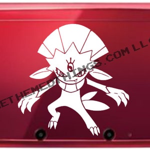 Weavile Vinyl Decal Pokemon Vinyl Decal, Gamer Gift, Car Decal, Wall Decal, Nerdy, Geeky, Sticker, Video Gaming Gift, Nintendo Switch image 3