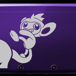 Aipom Vinyl Decal - Pokemon - Vinyl Decal, Gamer Gift, Car Decal, Wall Decal, Nerdy, Geeky, Sticker, Video Gaming Gift, Nintendo Switch