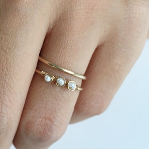 Benutzerdefinierte Familie Birthstone Ring Gold Filled Sterling Silber Einstellbare zierliche Birthstone Ring Personalisierter Schmuck Birthstone Ring Einzigartiges Geschenk