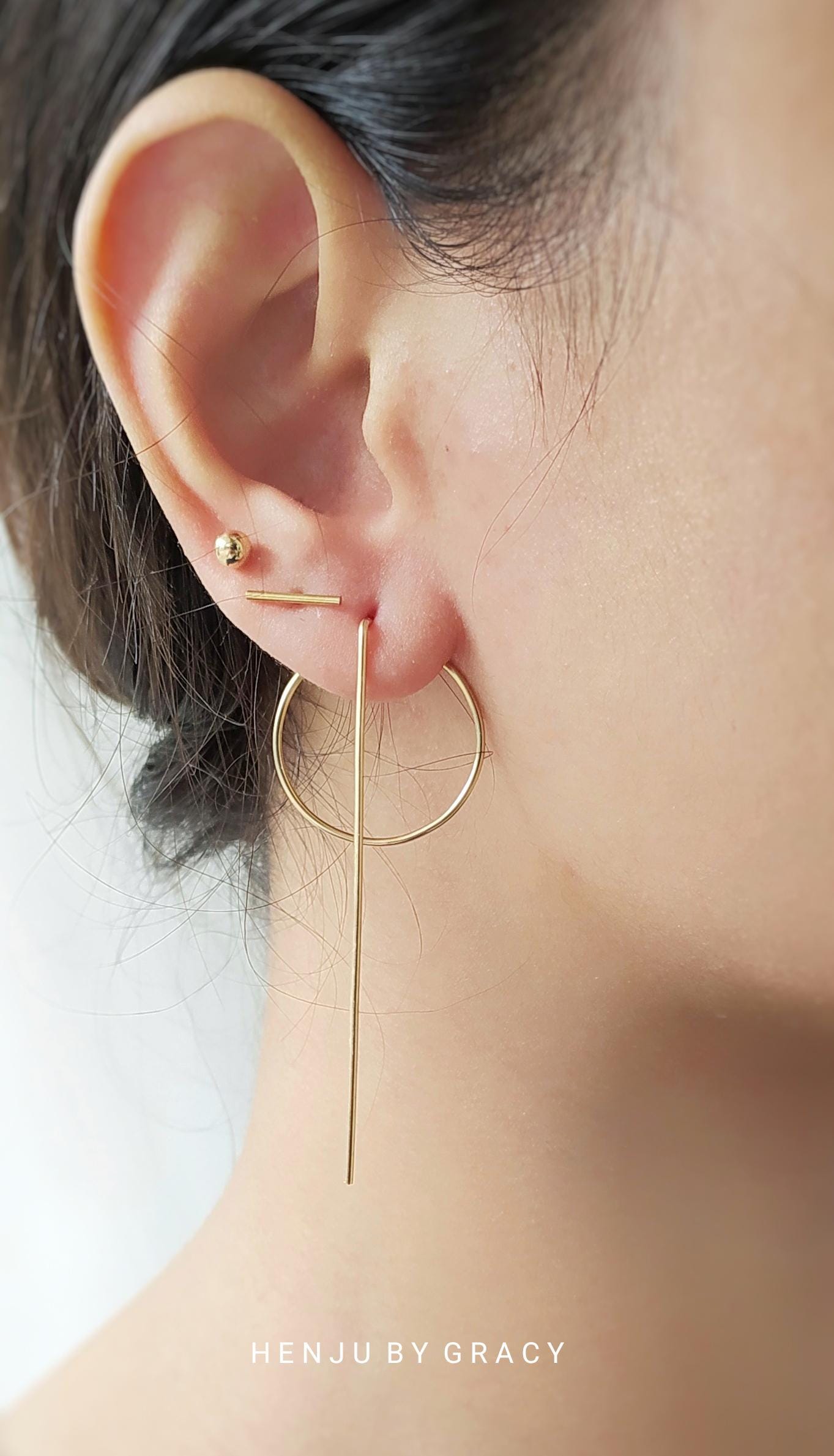 Long Line and Karma / Circle Modern Earrings, Hoops Earrings, Minimalist Ear Jackets, Rose Gold Filled, Gold Filled, Silver Long Earrings - Etsy Long Line and Karma / Circle Modern Earrings, Hoops Earrings, Minimalist Ear Jackets, Rose Gold Filled, Gold Filled, Silver Long Earrings - Etsy