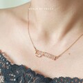 Mantra Necklace in Javanese Script / Earth Hope Time Love Soul Faith Infinity Peace / Custom Necklace in Sterling Silver or Gold Filled product logo