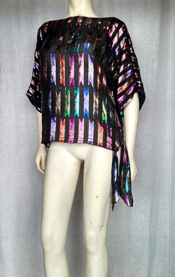 70s Neon Disco Top