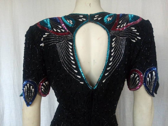80s Avant Garde Beaded Dress