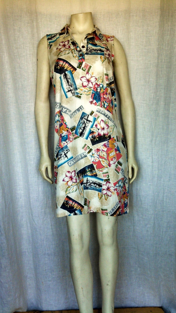 80s Postcards from Paradise Dress