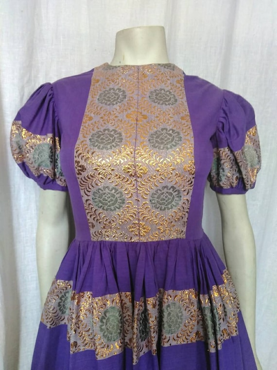 50s Folk-meets-Couture Frock