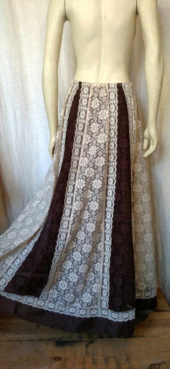 60's Prairie Chic Maxi Skirt