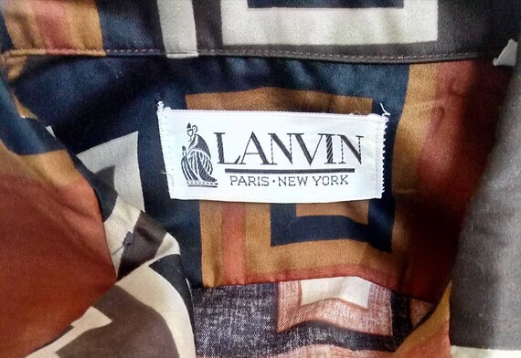 70s Lanvin Mod Shirt Dress