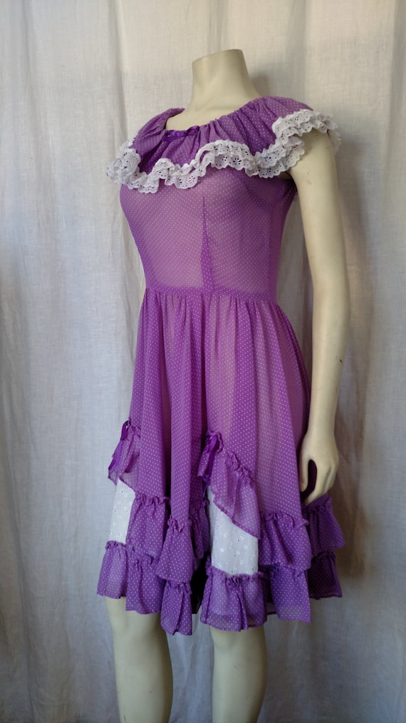 Vintage 50's Rockabilly Dotted Dress