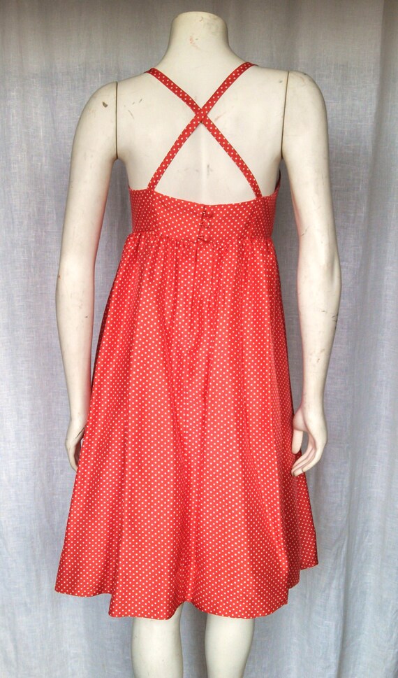 Vintage 90s Sweetheart Polka Dot Dress