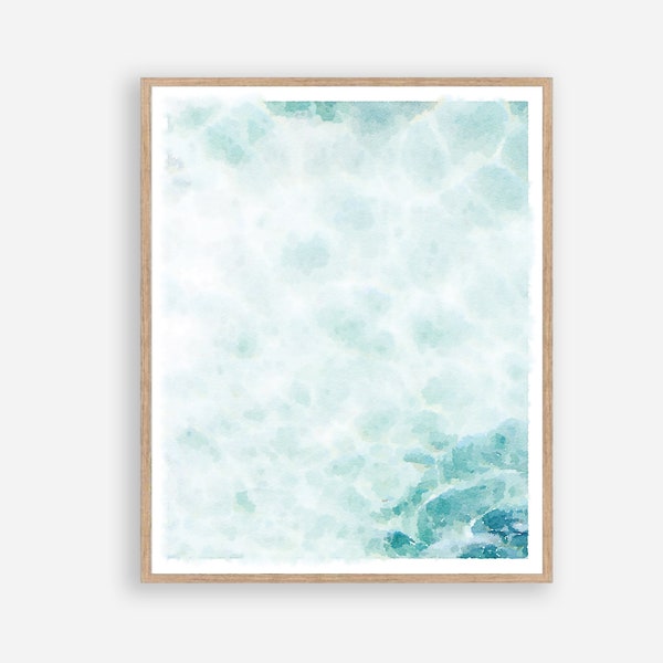 Abstract Neutral Water Print, Digital Download Calm Serene Peaceful Wall Art, Spa Decor Photography Landscape 5x7 8x10, 11x14, 16x20 18x24