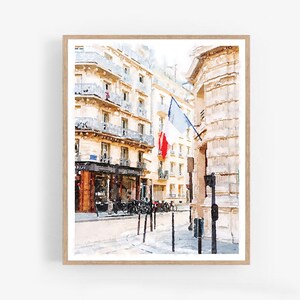 Paris Decor Watercolor Painting Digital Download Printable, Travel Print, Europe French Wall Art, France Parisian 5x7 8x10 11x14 16x20 18x24