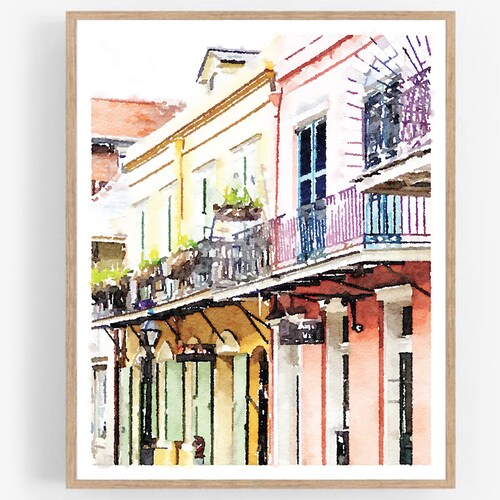 French Quarter New Orleans Buildings Louisiana Architecture - Etsy